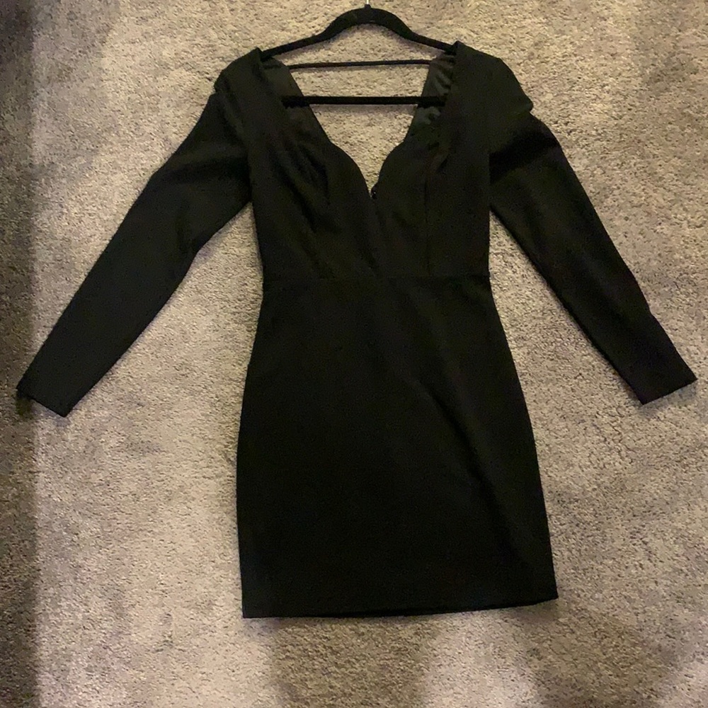 Black express mini dress